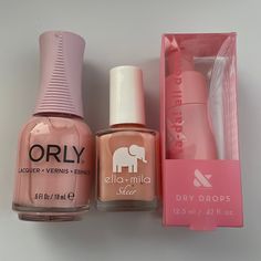 Bnib -Dry Drops In 80 Seconds !!! Orly “Lift The Veil” I Used 1-2 X Elle + Milo “Pure” Is New!!! Bundle 3 Pcs As Pictured Nail Polish Bundle, Dark Nail Art, Sally Hansen Color Therapy, Nail Appliques, Sally Hansen Miracle Gel, Long Lasting Nails, Essie Nail Polish, Essie Nail, Dip Powder Nails