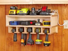 there are many different tools on the shelf