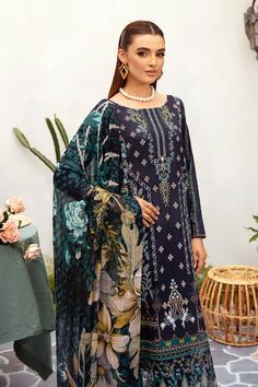 Description Embroidered lawn frontEmbroidered lace for damanPrinted lawn backPrinted sleevesPrinted Chiffon dupattaPlain dyed trouser Unstitched Bohemian Lawn Suit In Cambric, Unstitched Bohemian Cambric Lawn Suit, Blue Naqshi Cambric Dupatta, Blue Naqshi Lawn Suit In Cambric, Blue Cambric Lawn Suit With Naqshi Detailing, Unstitched Bohemian Salwar Kameez In Cambric, Maria B, Printed Sleeves, Print Chiffon