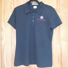 New With Tags Nike Golf Polo Shirt Black With Dri Fit So You Can Stay Cool In The Heat. This Particular Polo Is Embroidered With The Foundry. Nike Golf Polo Shirts, Stay Cool In The Heat, Tops Nike, Black Polo Shirt, Black Polo, Golf Polo Shirts, Nike Golf, Golf Polo, Stay Cool