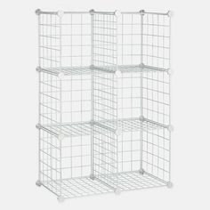 white 6 Cube Organizer, Cube Shelving, Custom Closet Design, Overhead Garage Storage, Room Storage Diy, Laminate Cabinets, Garage Storage Shelves, White Honey, Overhead Garage