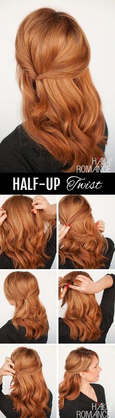 Easy Half Up Side Twist Hair Tutorial Twist Hairstyle, Hairstyle Tutorial, Hair Envy, Twist Hairstyles, Down Hairstyles