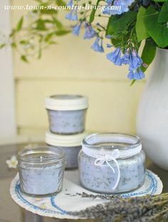 how to make lavender candles in glass jars