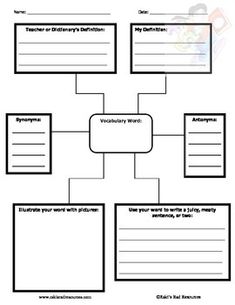 a worksheet for teaching to teach children about the different types of words and numbers