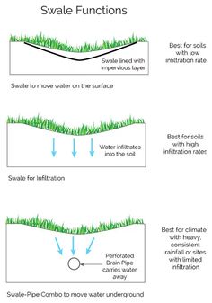 some diagrams showing how to use the same lawn for different types of plants and shrubs