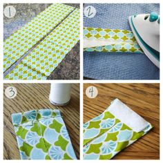 instructions to make an easy diy project with fabric