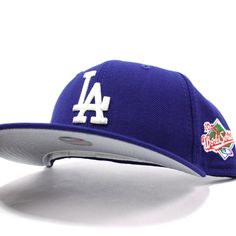 Los Angeles Dodgers 1988 World Series New Era 59Fifty Fitted Hat with Blue and gray under brim. New Era Hats, Green Bottom, The New Wave, New Era Cap, 47 Brand, New Era 59fifty, Los Angeles Dodgers, World Series, Cool Hats