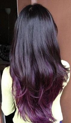 Purple Hair Ombre, Ombré Short Hair, Purple Brown Hair, Blonde Ombre Hair, Honey Blond, Brown Ombre Hair, Colored Hair Extensions