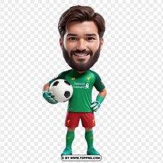 a man with a beard and soccer uniform holding a soccer ball, hd png