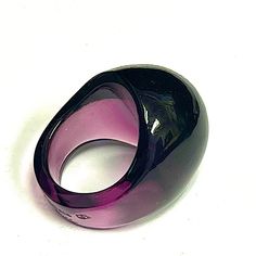 Reno Lalique Color - Purple - Rare Color! Crystal Main Stone Shape Stone - Cabochon Style - Dome Size - 5.5 Condition - Great Preowned -Some Flaws On Original Box, But None On The Ring Itself The Photo Makes It Look Like There Are A Few Starches On Bottom Of Ring, But No Stratches, I Will Post A Better Photo Shortly Box Included Made In France Iconic Ring Made By Reni Lalique Named “Inventor Of Modern Jewelry” Y2k This Ring Is A Must Have, But Too Small On My Finger Hoping That Another Lalique Fan Will Purchase This And Love It! Lalique Jewelry, Jewelry Y2k, Dome Ring, Cabochons Stones, Funky Jewelry, Domed Ring, Color Crystal, Modern Jewelry, Womens Jewelry Rings