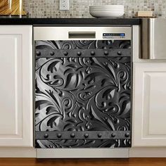 PRICES MAY VARY. Update Old Appliance - Dog Magnet affixes instantly to the front of your dishwasher or fridge,cabinet giving it a custom decorator look. Designer dishwasher panels are kitchen art that enhances decorating ideas and brings a sense of depth and style to the most used room in your house. Size - 3D Metal Flower Pattern Sticker Dishwasher Covers have 2 sizes, small and large. S- 23Wx17H inches; L-23Wx26H inches.Easily To Trim and stick,new brand magnet for dishwasher,fridge,any home Top Of Kitchen Cabinet Cover, Chicken Wire Kitchen Cabinet Doors, Fake Kitchen Cabinet Doors, Kitchen Cabinet Door Stencils, Refrigerator Cabinet Covers, Magnetic Kitchen Cabinet Door, Cover Kitchen Appliances, Antique Mirror Refrigerator Door, Dishwasher Cover The Home Depot