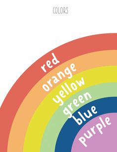 the color wheel for red, orange, yellow, green, blue, purple and pink