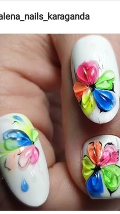 Nails Women, Nail Art Salon, Gel Nails Diy, Pretty Nail Designs, Flowers Summer, Shellac Nails, Nail Art Galleries, 3d Nail Art, Cool Nail Designs