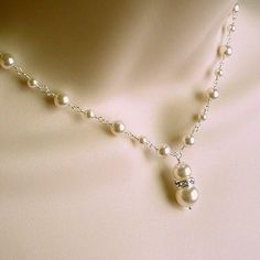 pearl wedding necklace swarovski sterling silver Pearl Wedding Necklace, Pearl Necklace Wedding, Necklace Extender, Jewelry Care Instructions, Pearl Cream, Custom Bridal, Pearl Wedding, Swarovski Pearls, Beautiful Gift Boxes