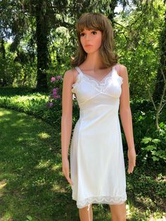 1960s Lingerie, Satin Bluse, Nylon Dress, Retro Lingerie, Vintage Slip, Girdles, Lace Trim Dress, Dress Slip, Vintage Slips