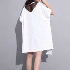 Material: COTTON Material: Polyester Decoration: None Item Type: Tops Fabric Type: Jersey Style: Casual Tops Type: Tees Pattern Type: Solid Sleeve Length(cm): Full Sleeve Style: REGULAR Gender: Women Collar: O-Neck Clothing Length: REGULAR Stretch V-neck T-shirt For Summer, Oversized Summer T-shirt, Spring Oversized V-neck T-shirt, White Short Sleeve Tops For Summer, White Short Sleeve Summer Tops, Spring Beach T-shirt With Stretch, Stretch T-shirt For Spring Beach Outing, Stretch T-shirt For Beach Spring, Stretch T-shirt For Beach In Spring