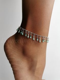 ANKLET LENGTH 20 cm - 25 cm / 7.8" - 9.8" * RHODIUM PLATED FINDINGS * MIYUKI AND GLASS BEADS * NOT EASY TARNISH DESIGNED & HANDCRAFTED  by Léonéle Coaté This item is exclusive handcrafted design that will not be re-created again. If you are interested in any more detailed information about this creation, please feel free to write me a message. I'd be glad to assist you! FOLLOW ME ON SOCIAL MEDIA  Instagram * @JadoreCouture  Instagram * @Leonele.Coate FaceBook * Léonéle Coaté Pinterest * Léonéle Bohemian Sterling Silver Anklets With Silver Beads, Silver Beaded Festival Anklets, Silver Beaded Anklets For Festival, Festival Silver Beaded Anklets, Bohemian Sterling Silver Anklets For Gift, Bohemian Nickel-free Silver Anklet, Handmade Bohemian Sterling Silver Anklets, Bohemian Silver Beaded Anklets, Bohemian Nickel-free Anklets For Festivals