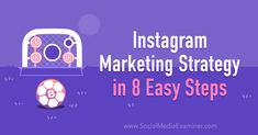 an image with the words instagramm marketing strategy in 8 easy steps on it