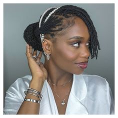 Loc Styles For Wedding Brides, Sister Locs Sisterlocks Styles, Wedding Loc Styles, Microloc Extensions, Lox Styles, Wedding Locs, Dreadlock Wedding Hairstyles, Microloc Styles, Loc Products