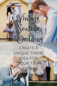 vintage seaside wedding with unique themes for your tiny wedding