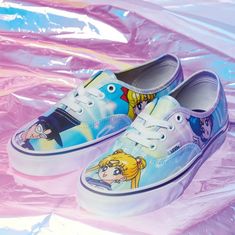 Vans X Sailor Moonauthentic Pretty Guardians Multi - Girl Shoes New Size Women's 9, Us Black Slip On Vans, Vans Collection, White Checkered Vans, Long Skate, Canvas Sneakers Men, Platform Vans, Sailor Moon S, Leopard Print Sneakers, Vans Store