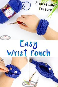 crochet wrist bracelets are easy to make