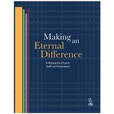 the cover of making an external reference for church staff and volunteers, with two lines in blue