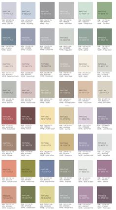 the different shades of paint that are used in this painting project, which is also available for