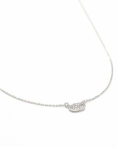 Loved for a chic pendant with subtle personality, the Marisa Necklace in 14k White Gold features Pave Diamonds that sparkle at every angle. Whether you layer on another style or wear it alone, there is nothing you can't wear with this timeless Diamond necklace. Our diamonds are conflict-free in compliance with the Kimberley Process. White Diamond Necklace, Oval Necklace, Necklace White, Modern Necklaces, Fine Jewelry Collection, Diamond Sizes, Quality Diamonds, Kendra Scott, Birthstone Jewelry