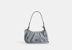 Teri Shoulder Bag With Ruching | COACH OUTLET Sling Bag Mini, Sustainable Bag, Coach Outlet, Coach Bag, Best Seller, Belt Bag, Smooth Leather, Coach Bags, Mini Bag