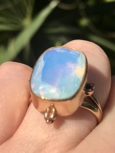 Bronze Opalite Ring Size 7.5 - Morganna’s Treasures Opalite Ring, Ending A Relationship, Bronze Ring, Spiritual Awareness, Starting A New Job, A Relationship, Ring Size 7, New Job, Gemstone Rings