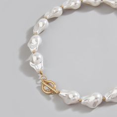 Baroque Pearl Necklace-Cultured Freshwater Pearl OT Choker Necklace for Women  | eBay Baroque Pearl Necklace, Fashion Jewelry Necklaces, Baroque Pearls, White Pearl, Necklace For Women, Pearl White, Fashion Watches, Freshwater Pearls, Womens Necklaces