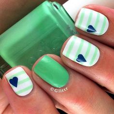 Pretty Nail Designs, Gel Nail Design, Gel Nail Designs, Cute Nail Designs, Fancy Nails, Creative Nails, Love Nails, Trendy Nails, Nail Art Design