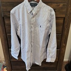 Ralph Lauren Men's Classic Fit Dress Shirt 32/33 Never Worn. New Without Tags. No Callouts . 15.5 Collar . Nwot In Perfect Condition. Ships From Pet And Smoke Free Home . Ralph Lauren Plaid Button-up Shirt, Fitted Dress Shirts, Fit Dress, Ralph Lauren Shirt, Ralph Lauren Men, Mens Shirt Dress, Dress Shirt, Blue White, Ralph Lauren