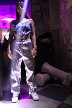 Metalic Silver Reflector pants trousers , sweatpants glitter pants, glitter tracksuit #festival #music #festivalseason #tomorrowland #love #rave #edm #diwali #india #events #dj #musicfestival #art #techno #livemusic #festivalfashion #housemusic #party #photography #indianfestival #edmlifestyle #mumbai #culture #concerts #edmfamily #celebration #dance #festivallife #disco #techno #dj #music #edm #trance #party #festival #housemusic #dance #electronicmusic #technomusic #psytrance #plur #house #t Art Techno, Diwali India, Trance Party, Celebration Dance, Glitter Pants, Rave Edm, Silver Pants, Festival Music, Painted Jacket