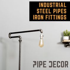 industrial steel pipes and iron fittings are the latest trend in pipe decor for homeowners