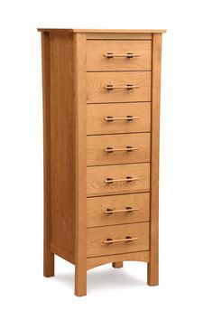 Copeland Monterey 7 Drawer Chest Monterey Furniture, Platform Bed Designs, Natural Cherry Wood, Armoire Dresser, Lingerie Chest, 7 Drawer Dresser, Cherry Hardwood, Bedroom Armoire, Plywood Panels