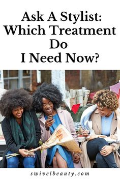 Hair treatments can often seem like an upsell at the hair salon but they’re not. They truly help prevent breakage and stimulate growth. But different ones provide different benefits. Here, we break down the three biggies. Hair Treatments, Oil Treatments, Hair Strengthening, Natural Curls, Prom Hair, Healthy Hair, Hair Ideas, Hair Salon, Natural Hair