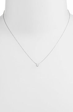 Bony Levy Liora Solitaire Diamond Pendant Necklace (Nordstrom Exclusive) | Nordstrom Fine Jewelry Solitaire Necklace With Square Pendant, Cubic Zirconia Solitaire Pendant Necklace, Classic Necklace With Delicate Chain And Heart Pendant, Minimalist Solitaire Pendant Necklace With Brilliant Cut, Timeless Solitaire Round Pendant Necklace, Minimalist White Gold Necklace With Square Pendant, Anniversary Solitaire Square Pendant Necklace With Prong Setting, Classic White Gold Charm Necklace For Everyday, Classic White Gold Charm Necklaces For Everyday