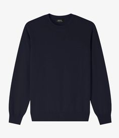 A.P.C. Women's sweater.- Italian material.- Soft, warm material.- Straight cut.- Crew neck.- Tone-on-tone A.P.C. logo embroidered over the heart.