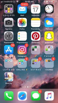 the home screen of an iphone with icons on it