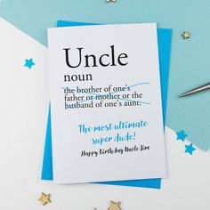 a greeting card with the words boyfriend on it next to scissors and confetti