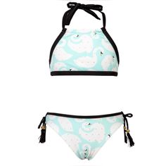 Fill Your Summer With Fun! This Bikini Features Upf 50+ Material And An Adorable Design With Cute Little Details Of A Swan Print With Tassels And Beads She Will Love. Features * Contrast Trim. * Mint/White Color. * Size 5 (5-6) * Ties At Neck And Back. * Side Tie Tassel Details. Fabric & Care * 80% Nylon, 20% Spandex. * Hand Wash, Cold. * Upf Rating Of 50+. Playful White Tankini For Swimming, Playful White Tankini For Beach Season, Playful White Adjustable Swimwear, Playful Adjustable White Swimwear, White Adjustable Playful Swimwear, Fun White Stretch Swimwear, White Stretch Swimwear For Fun, Mint Background, Swan Print