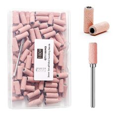 PRICES MAY VARY. 【Upgrade Mini Nail Sanding Bands】Quantity: 100Pcs nail sanding bands+1pcs Mandrel Bit|Color: Pink| Grit: 180 Fine| Mandrel Shank Size: 3/32''| Create a comfortable nail experience when removing gel nails, shaping acrylic nails, and blending for a smooth surface. 【Smaller Precise & Safety Shaping】The small sanding band and small mandrel drill bits are designed for precise modification and meticulous nail shaping and provide optimal fineness when preparing the underside of the gel. Whether you need to file edges, remove excess length, or shape the surface of your nails, this set of equipment provides the necessary precision and control. Meet all your needs. 【Various Grit Options 】120# helps you prepare your nails quickly, file your nails on the pavement, shape and smooth. Th Nail File Pink, Shaping Acrylic Nails, Removing Gel Nails, Pedicure Pink, What Are Acrylic Nails, Nail Shaping, Nail Journey, Gel Nail Removal, Easy Manicure