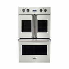 two ovens side by side against a white background