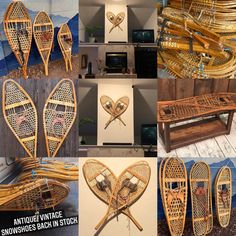 there are many different types of canoes made out of wood and ratchets