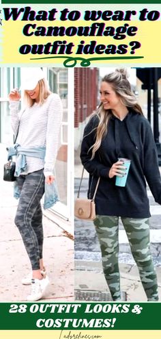 How To Wear Camo Leggings, Camouflage Leggings Outfit, Camo Leggings Outfit Casual, Camouflage Pants Outfits For Women, Camo Leggings Outfit Winter, How To Style Camo Leggings, Camo Pants Outfit Women, Camo Outfits For Women, Camo Jeans Outfit