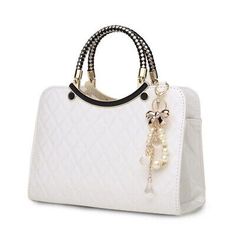 Trendy Fashion Fashion Messenger Cross Body Ladies Handbag Bag Shoulder Bag Womens Purse Totes, Bags White Large Capacity Bags For Everyday Use, White Satchel With Large Capacity For Gift, White Large Capacity Satchel For Gift, Elegant Rectangular Box Bag For Errands, Elegant Box Bag For Errands With Handles, White Double Handle Satchel As Gift, Large Capacity Rectangular Bags As Fashion Accessory, Elegant Satchel Box Bag For Errands, Large Capacity Rectangular Bag As Fashion Accessory