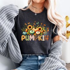 This Retro Pumpkin Fall Shirt is the perfect gift for This wonderful season. It will make the best gift for a friend, family or yourself. PRODUCT DESCRIPTION: Bella Canvas Unisex T-Shirt Super soft cotton and excellent quality print. 100% soft cotton Runs true to size Our Relaxed Fit T-shirt (Bella + Canvas style 3001) is unisex, a little small for men and about a half size large for women. For t-shirt sizes, please see the listing image. CARE INSTRUCTION: Machine wash: cold (maximum 30oC or 90o Cute Multicolor Fall T-shirt, Casual Long Sleeve T-shirt As Gift, Fall Season T-shirt Gift, Casual Halloween T-shirt For Gift, Fall Gift T-shirt With Short Sleeves, Fall Short Sleeve Tops For Gifts, Fall Short Sleeve Tops For Gift, Short Sleeve T-shirt For Fall Gift, Letter Print T-shirt As Fall Gift