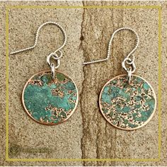 Dyi Earrings, Patina Jewelry, Patina Earrings, Patina Copper, Earring Inspiration, Art Jewelry Design, Copper Jewelry Handmade, Jewelry Accessories Ideas, Fine Art Jewelry